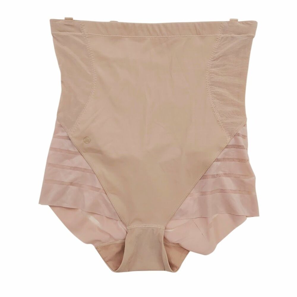 Honeylove Queen Brief Shapewear Womens 1X/16 Sand Ultra High Waist Lingerie